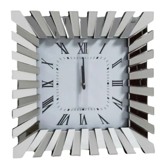 Radiant Luxe: Mirrored Wall Clock