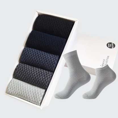 5 Paar Bambussocken für Herren – atmungsaktiv, geruchsneutral und feuchtigkeitsabsorbierend