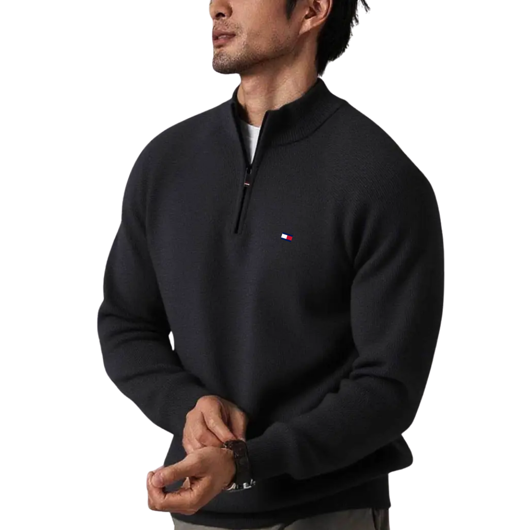 T&H Men's Zip-Up Sweater