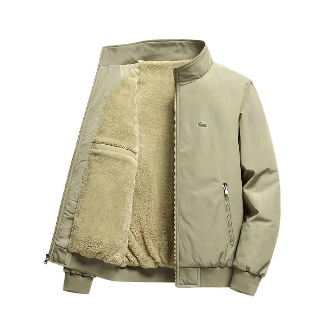 Men's jacket with crocodile lining
