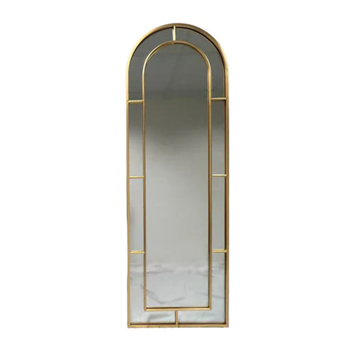 Golden Arch: Elegant Full-Length Mirror