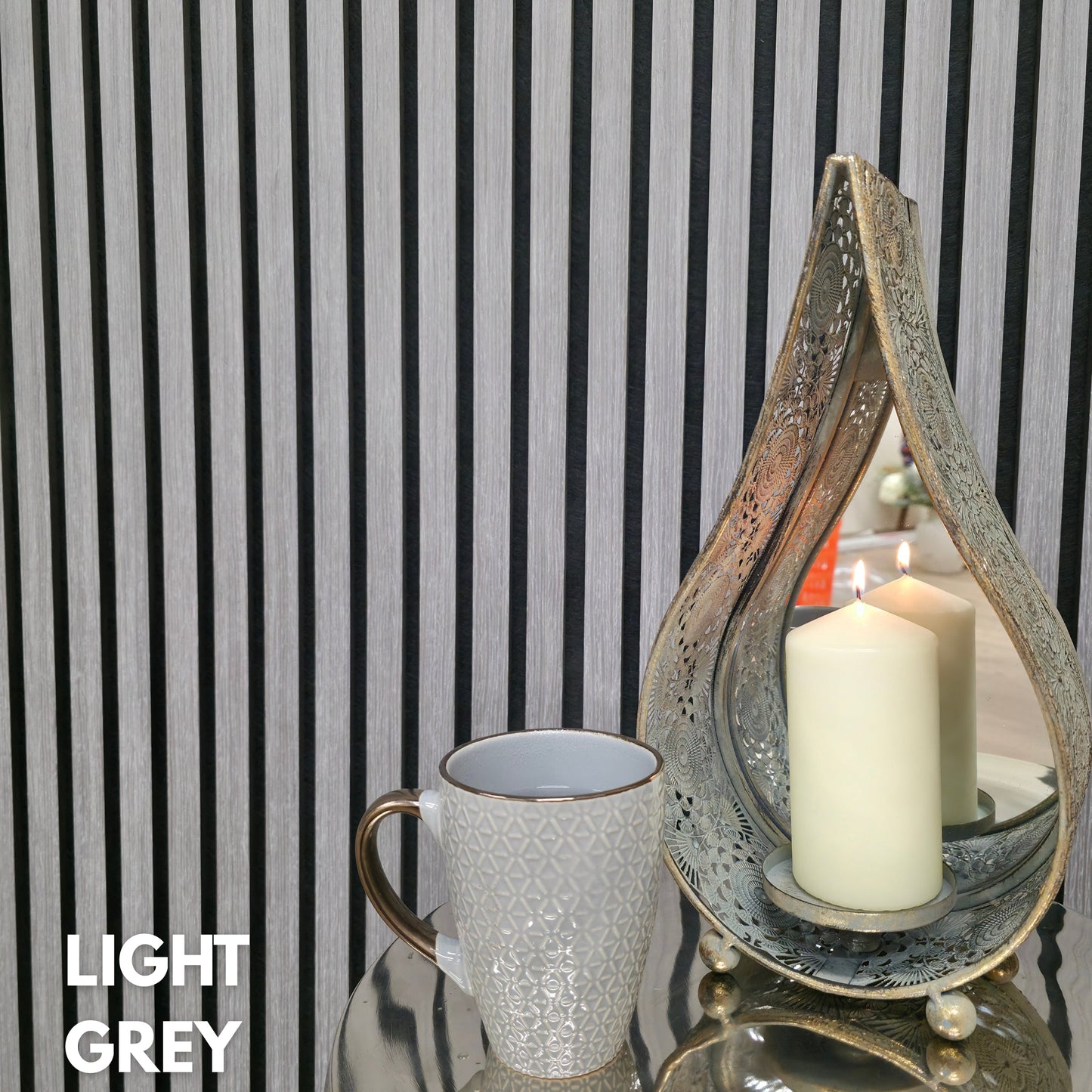 Premium Acoustic Slatted Wall Panel (Multiple Colours)