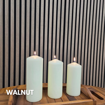 Premium Acoustic Slatted Wall Panel (Multiple Colours)