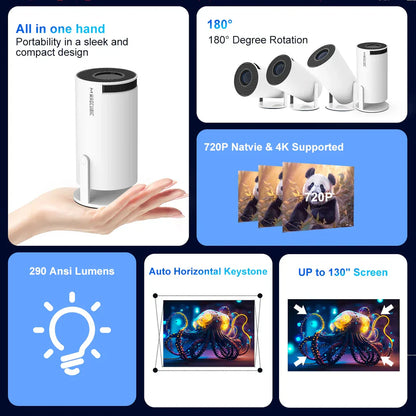 Magcubic Portable Projector HY300 Pro 4K + Gift [End Today]