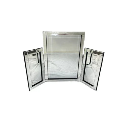Trinity Luxe: 3-Panel Folding Mirrored Vanity Mirror
