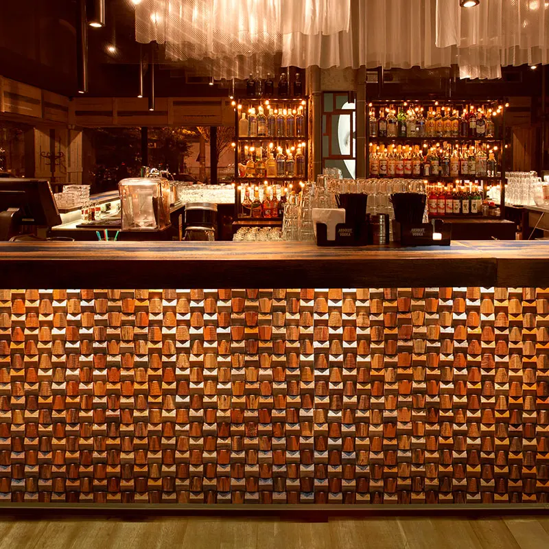 Solid Wood 3D Mosaic Panel Premium ✅(30 x 30 cm)